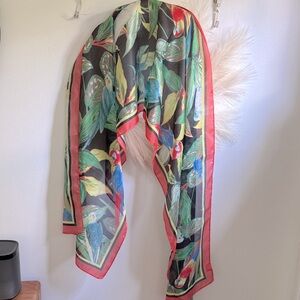 Vince Camuto Tropical Bird Scarf